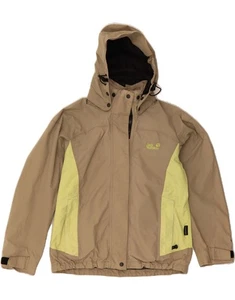 Giacca a vento donna JACK WOLFSKIN UK 10 piccola beige colorblock CP05 - Foto 1 di 3