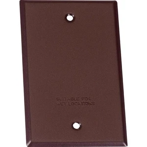 Sigma Electric 14240BR Steel Bronze 1-Gang Weatherproof Blank Cover 4-5/8 H in. - Picture 1 of 1