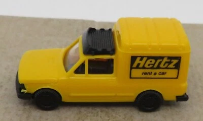 PRALINE HO 1/87 FIAT FIORINO I voiture de location HERTZ NO BOX - Photo 1/4