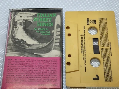 1989 ITALIAN STREET SONGS Al Caiola His Guitar and Orchestra Music Cassette - Image 1 of 3