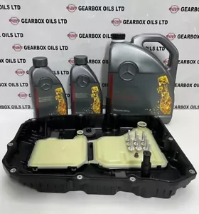 GENUINE MERCEDES E CLASS E43 AMG 9G TRONIC AUTOMATIC GEARBOX SUMP PAN OIL 7L KIT - Picture 1 of 11