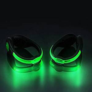 (1 PAIR) LED RECHARGEABLE SHOE Light CLIPS USB Charging for night safety running