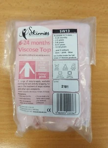 Skinnies 6-24 Months Pink Viscose Top for atopic eczema & other skin complaints - Picture 1 of 2