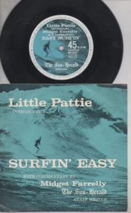 LITTLE PATTIE DAVE BRIDGE Rare 1964 Aust Only 7" OOP P/C Single "Surfin' Easy" - Picture 1 of 2