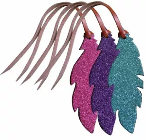 Shiloh Showman Glitter Overlay Tie On Feather - Picture 1 of 1