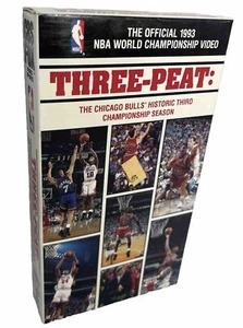 Three-Peat: The Chicago Bulls VHS 1993 Michael Jordan **Buy 2 Get 1 Free** - Picture 1 of 9