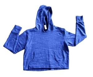 Athleta Girl Running Athletic Hoodie Sweatshirt Jacket Girl's Size L/12 Blue - Picture 1 of 4