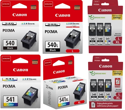 Original Canon PG 540 CL 541 XL Patronen SETS Tinte Pixma Drucker MX MG TS - Bild 1 von 4