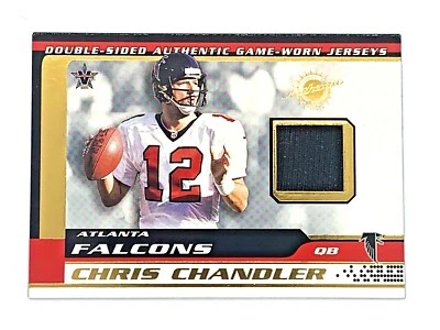 2001 Pacific Vanguard Double-Sided Jerseys Chris Chandler Terance Mathis #6 - Image 1 of 2