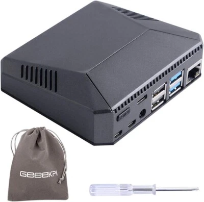 GeeekPi Case Raspberry Pi 4 Argon One in alluminio con ventola e dissipatore - Immagine 1 di 4