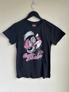 T-shirt Harley Davidson giovanile taglia L Las Vegas Pepé Le Pew Warner Brothers - Foto 1 di 13