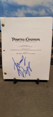 Very Rare Pirates Of The Caribbean Movie Screenplay Signed By Johnny Depp W/COA - Image 1 of 4