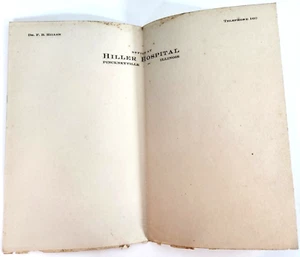 Hiller Hospital Pinckneyville Illinois Dr. F. B. Hiller Antique Letterhead Lot 2 - Picture 1 of 6