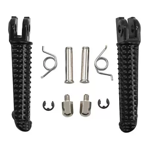 Front Foot Pegs Footrest Fit For Yamaha YZF R6S 2003-2009 YZF R1 1998-2024 - Picture 1 of 11