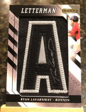 2008 Razor Entertainment Letterman Ryan Lavarnway “A” Patch Auto 1/5 SSP #RL-A1