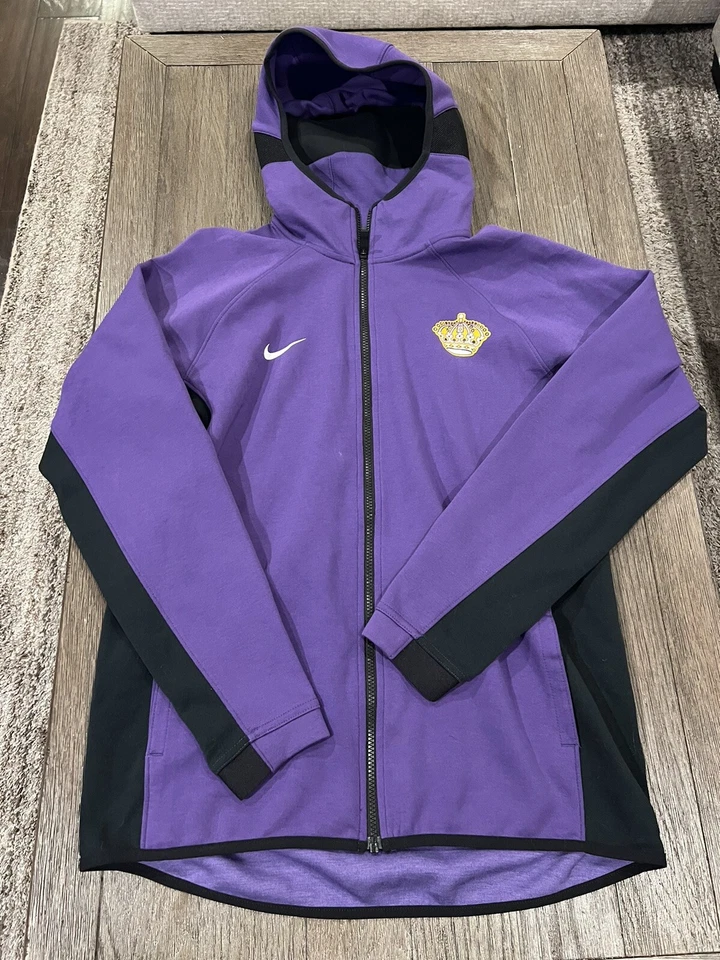 Mens Nike Los Angeles LA Kings Hockey Hoodie Sweatshirt Jacket Medium - Image 1 of 1