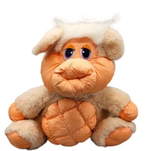 De colección DanDee Dan Dee Nylon Rosa Melocotón Peluche Puffalump Cerdo  - Imagen 1 de 5