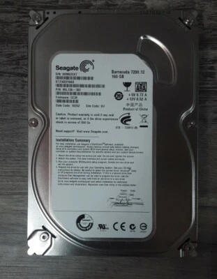 Seagate Barracuda 7200.12 160 GB,Internal,7200 RPM,3.5" (ST3160023A) SATA HDD - Image 1 of 2