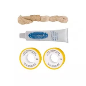 Neo Fermit Set Universal Gewindepaste Dichtungspaste Hanfzopf Gewindedichtbänder - Bild 1 von 6