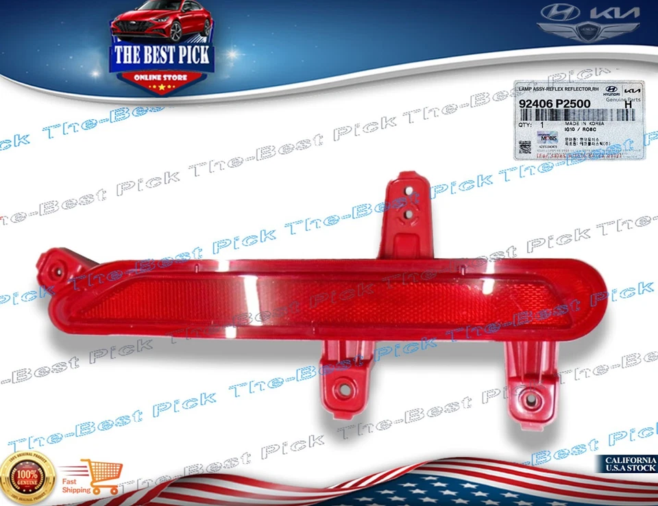 Reflector de lámpara de parachoques trasero lado derecho para Kia Sorento 2025 ⭐GENUINO⭐ 92406P2500 Foto 1 de 1