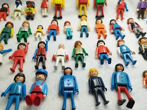 Geobra Vintage Figures Bundle 56 pcs Rare Mixed Years Playmobil Collectible Set - Picture 1 of 15