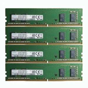 Samsung 4x 4GB 1RX16 PC4-2400T DDR4 19200MHz 288Pin UDIMM Desktop Memory RAM - Picture 1 of 3