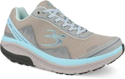 Gravity Defyer Mighty Walk Women's Gdefy TB9024FGU Pain Relief Grey Aqua Shoe - Image 1 of 4