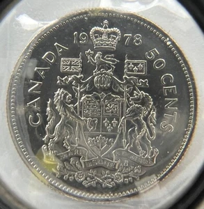 Canada 50 cents 1978 Square Jewels SP-67 !! - Picture 1 of 4