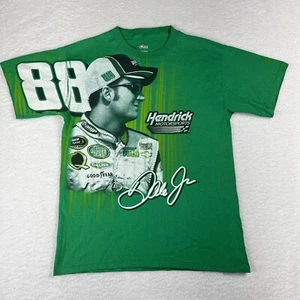 Camisa Dale Earnhardt Jr Para Hombres MED Verde 88 Vintage Nascar Racing Racecar Amp - Imagen 1 de 15