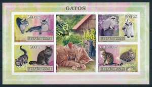 [96502] Guinea Bissau 2007 Animali Gatti Imperf. Foglio MNH - Foto 1 di 1