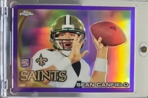 2010 Topps Chrome Purple Refractor 483/555 Sean Canfield #C184 Rookie RC SP - Picture 1 of 2