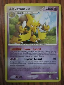 TARJETA POKEMON ALAKAZAM HOLO 2/123 TESOROS MISTERIOSOS NEV JUGADA CASI NUEVA- ERROR DE SANGRADO - Imagen 1 de 13