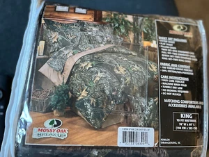 Mossy Oak Break-Up KING Sheet Set Kimlor Mills Fits 78"W x 80"L Mattress NIP - Picture 1 of 6