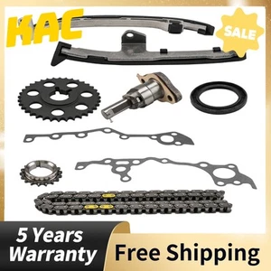 9x Timing Chain Kit Tensioner Crank Sprocket For 1995-2004 Toyota Tacoma 2.7L - Imagen 1 de 10