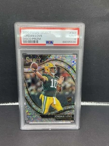 2020 Panini Select Disco Prizm Jordan Love Rookie RC PSA 9 No. 347 - Picture 1 of 2