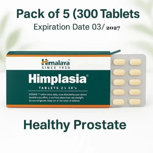 Himalaya Himplasia – Pack of 5 (300 Tablets) | Natural Men’s Health Support | - Picture 1 of 5