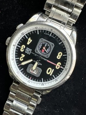 Pre-owned ESQ Swiss Movado Pilot's Wristwatch ASL01 E5453 6'' - Image 1 of 4