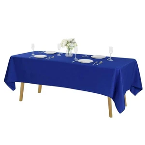Rectangle Tablecloth 60x120 inch Washable Polyester Fabric Table Cloth for We... - Picture 1 of 7