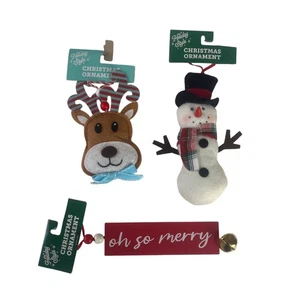 Holiday Style Weihnachtsschmuck Set Schneemann Rentier Schild festliches Design - Bild 1 von 5