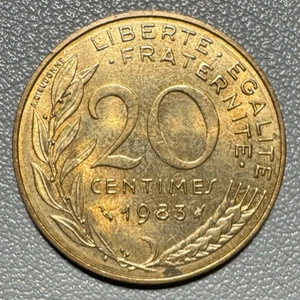 1983 France 20 Centimes coin - Excellent Condition - Picture 1 of 2