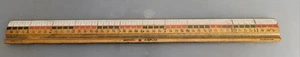 Vintage School Simplex 12" Wooden Ruler Made In USA - Picture 1 of 3