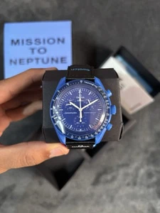 OMEGA x SWATCH “Mission to Neptune” (SO33N100) 42mm BIOCERAMIC SPEEDMASTER - Imagen 1 de 5