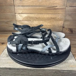 Sandalias cómodas Merrell para mujer talla 9 Terran Latice II con tiras negras - Imagen 1 de 10