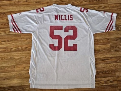 VTG San Francisco 49ers Patrick Willis #52 Jersey White Reebok NFL On Field XL - Image 1 of 4