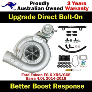 Billet Turbo+Oil Return Line&Bracket For Ford Falcon FG X XR6/G6E Barra 4.0L - Picture 1 of 20