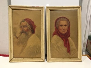 Viejo y anciana de Capri de colección por Eduardo Forlenza y Sydney Bell - Imagen 1 de 8