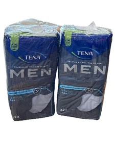 (2) Almohadillas para incontinencia masculina de absorción moderada TENA 48ct nivel 1 - 96 en total - Imagen 1 de 3