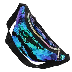 Borsa a tracolla glitter sopra spalla marsupio borsa adolescente vita alla moda - Foto 1 di 12