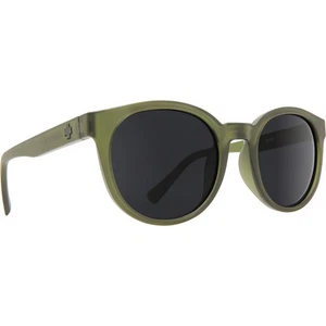 Authentische Spy HiFi Sonnenbrille matt durchscheinend olivfarben mit grauen Gläsern rund - Bild 1 von 8