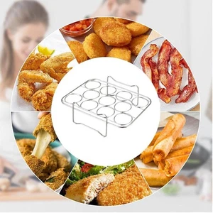 Multilayer Stainless Steel Steamer Rack for Cooking Eggs Muffins Fruits - Picture 1 of 9